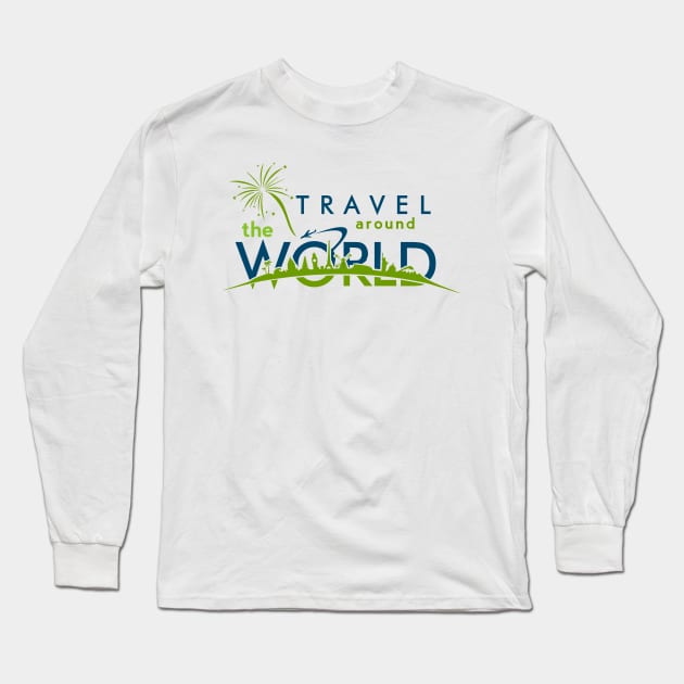 travel around the world Long Sleeve T-Shirt by gravisio